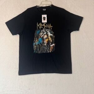 Kesha Cannibal Graphic T-Shirt Skyland Black Cotton Mens Small J53